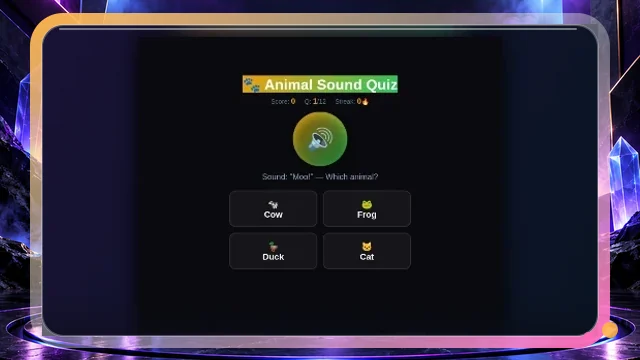 Animal Sound Quiz