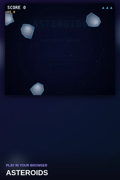 Asteroids · Retro