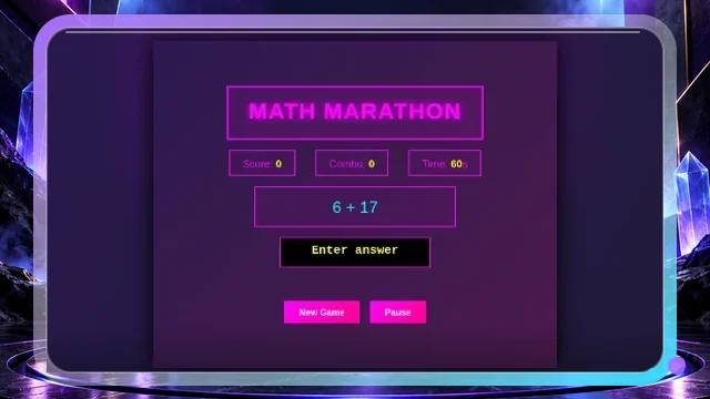 Math Marathon · Retro